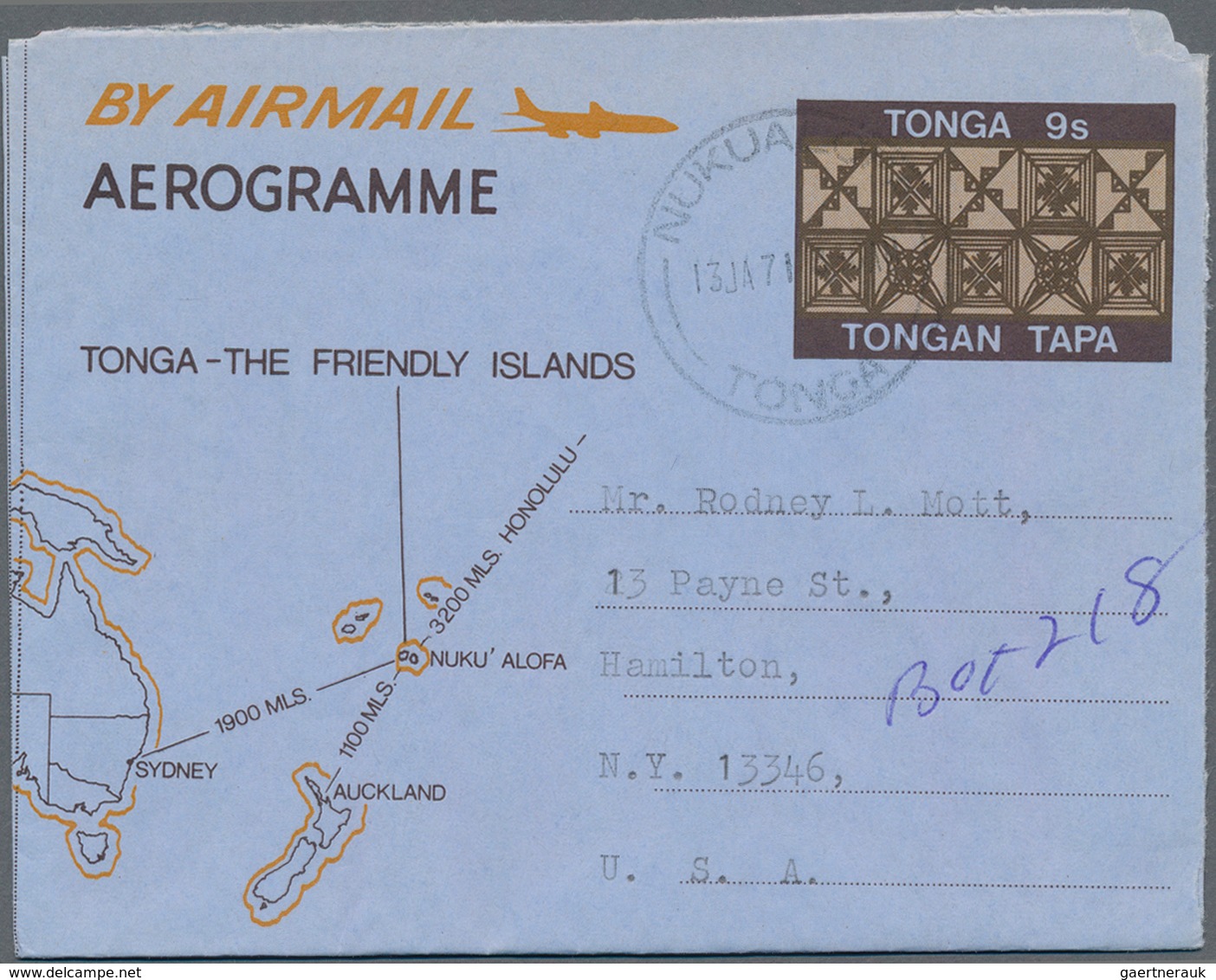 Australien + Ozeanien: 1950/1994 (ca.), accumulation with approx. 600 AEROGRAMMES from Australia, Gi