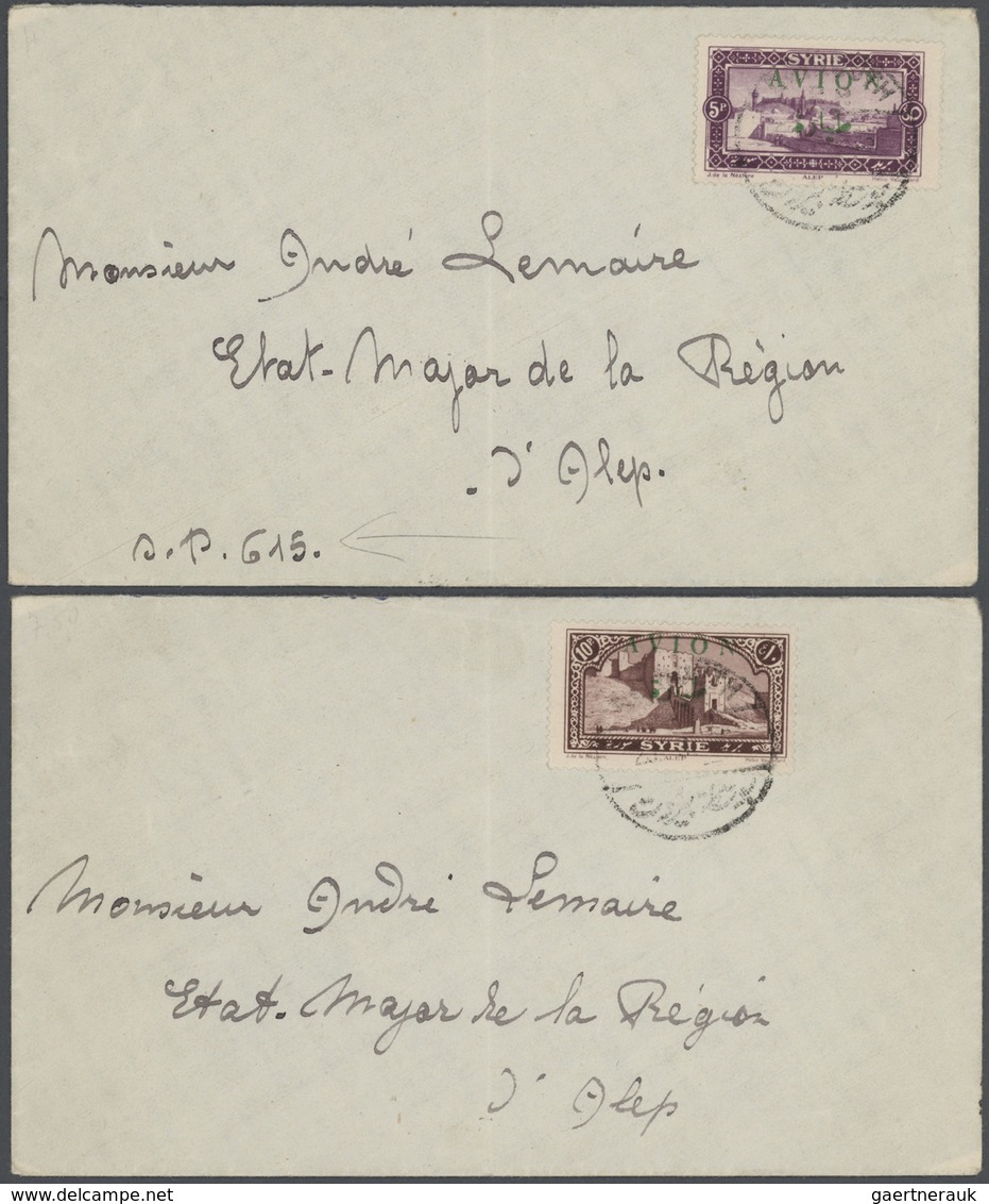 Naher Osten: 1890-1980, 75 Covers / Cards Near East, French And British Fieldpost, Syria And Lebanon - Autres & Non Classés