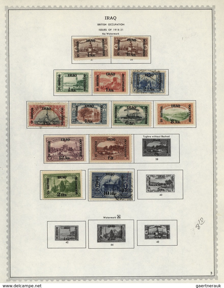 Naher Osten: 1918/1968, Near/Middle East, Used And Mint Collection Of Iraq, Jodan, Lebanon, Hejaz/Sa - Other & Unclassified