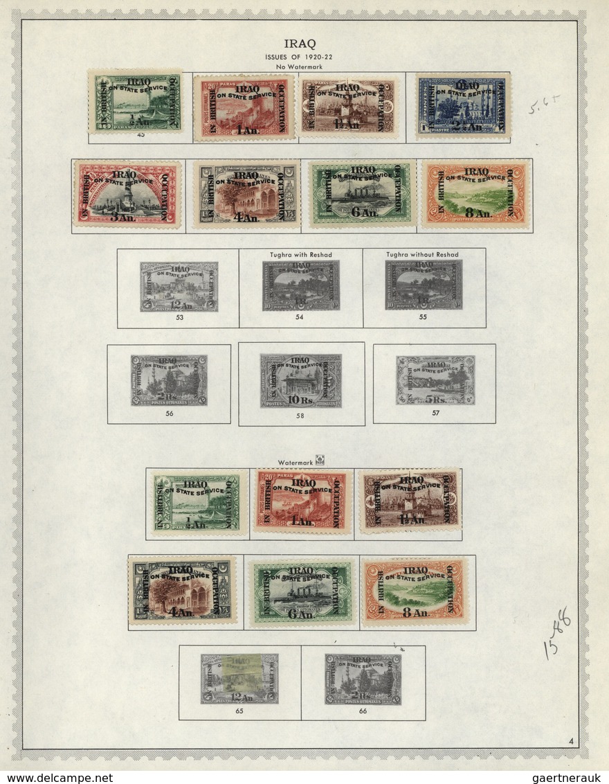 Naher Osten: 1918/1968, Near/Middle East, Used And Mint Collection Of Iraq, Jodan, Lebanon, Hejaz/Sa - Other & Unclassified