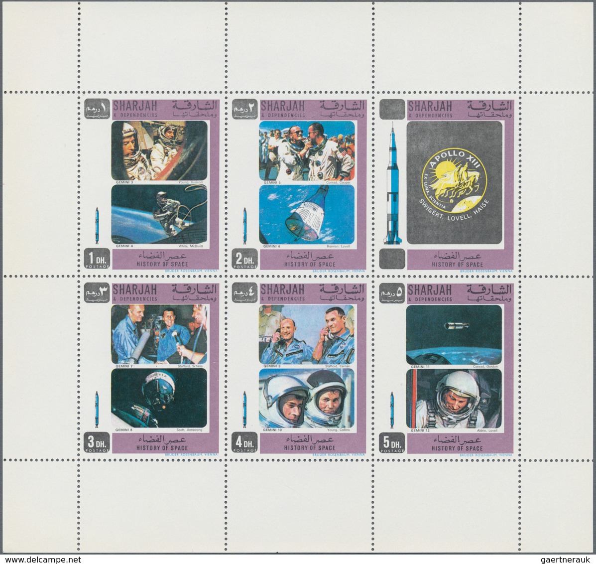 Naher Osten: 1965/1972, comprehensive MNH accumulation in a box, comprising Ras al Khaima, Ajman, Sh