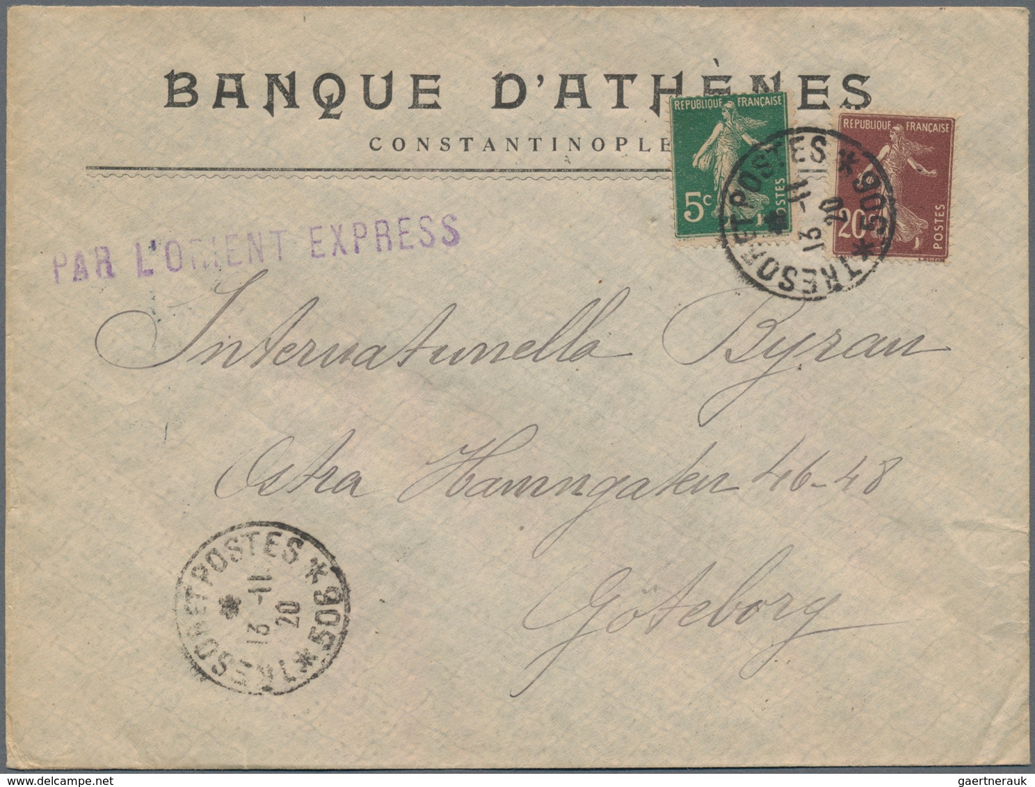 Levante / Levant: 1895/1920 Constantinople: Four Covers And Postcards Sent From/to Constantinople, W - Turkse Rijk (kantoren)