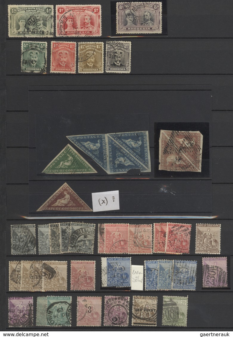 Britische Kolonien: 1855/1980 (ca.), used and mint collection of apprx. 60 different countries, hous
