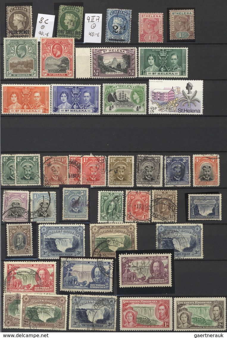 Britische Kolonien: 1855/1980 (ca.), used and mint collection of apprx. 60 different countries, hous