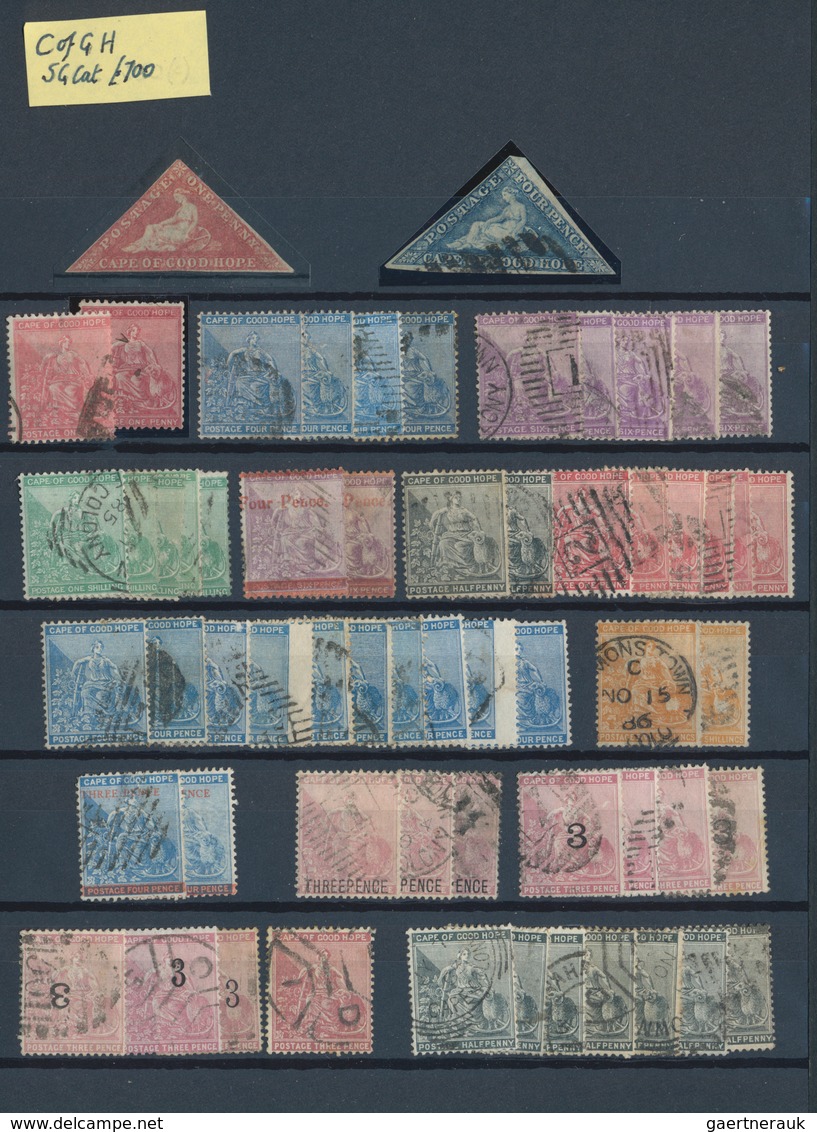 Britische Kolonien: 1860/1970 (ca.), Balance In Two Stockbooks Plus Some Stockcards, Several Interes - Autres & Non Classés