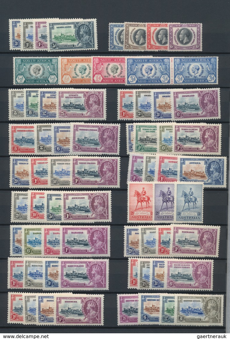 Britische Kolonien: 1935, Silver Jubilee, Complete MNH Collection Of 250 Stamps (cat.value For Hinge - Other & Unclassified