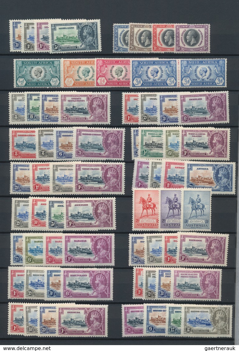 Britische Kolonien: 1935, Silver Jubilee, Complete MNH Collection Of 250 Stamps (cat.value For Hinge - Sonstige & Ohne Zuordnung