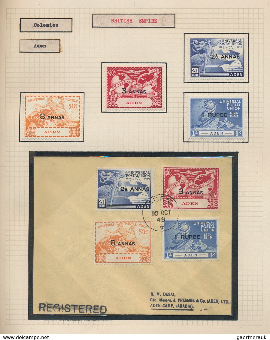 Britische Kolonien: 1949, 75th Anniversary Of UPU, Omnibus Issue, Collection Of Apprx. 68 Different - Sonstige & Ohne Zuordnung