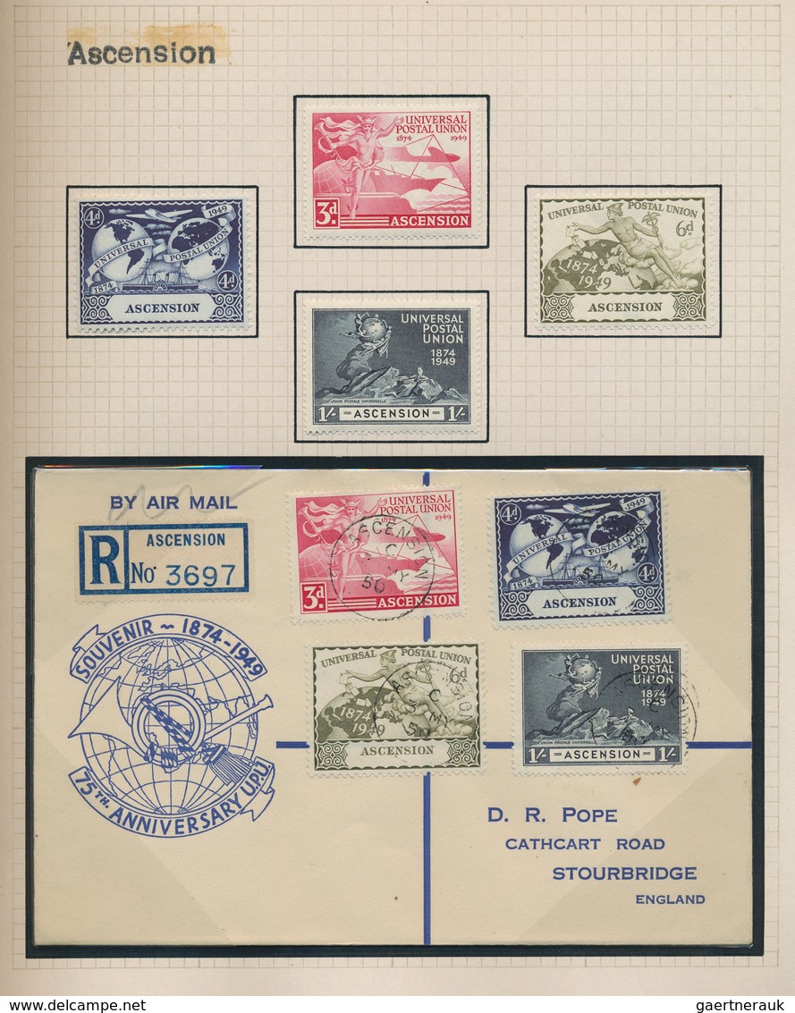 Britische Kolonien: 1949, 75th Anniversary Of UPU, Omnibus Issue, Collection Of Apprx. 68 Different - Other & Unclassified
