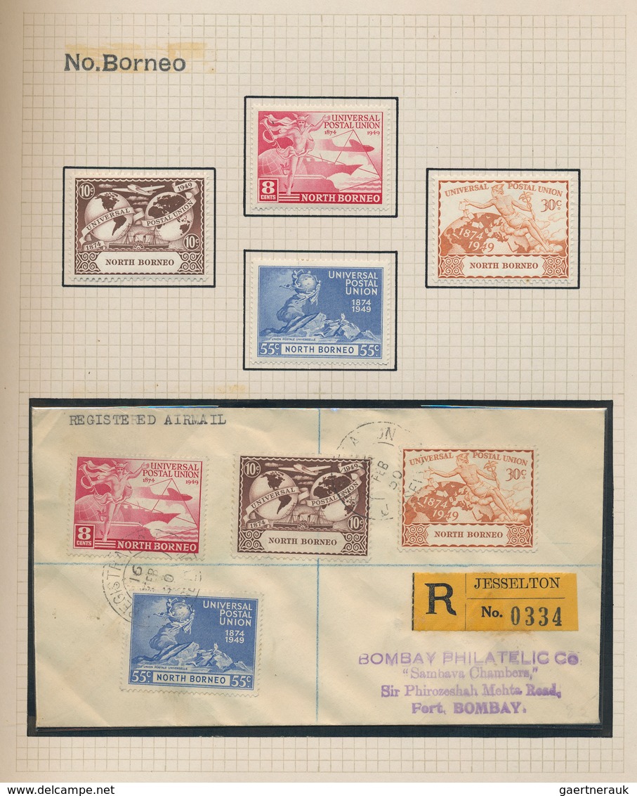 Britische Kolonien: 1949, 75th Anniversary Of UPU, Omnibus Issue, Collection Of Apprx. 68 Different - Other & Unclassified