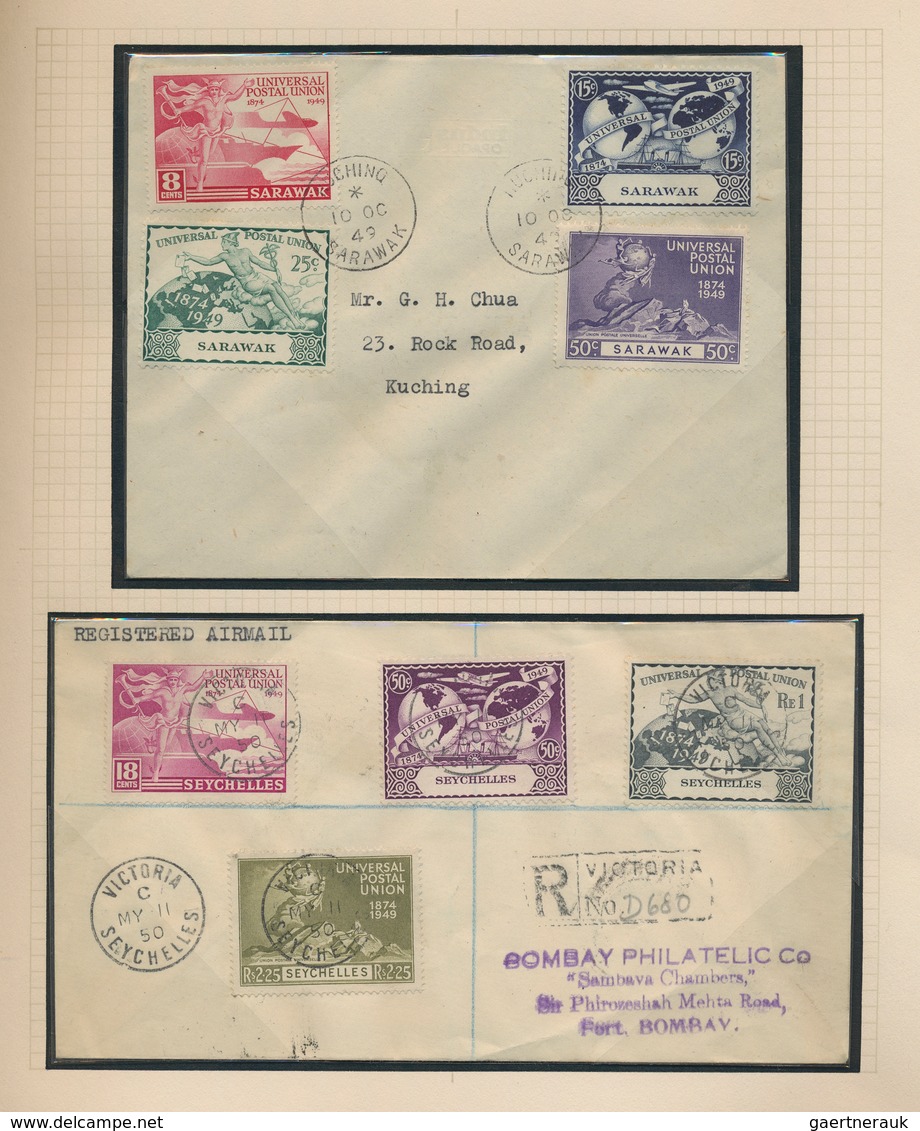 Britische Kolonien: 1949, 75th Anniversary of UPU, Omnibus issue, collection of apprx. 68 different