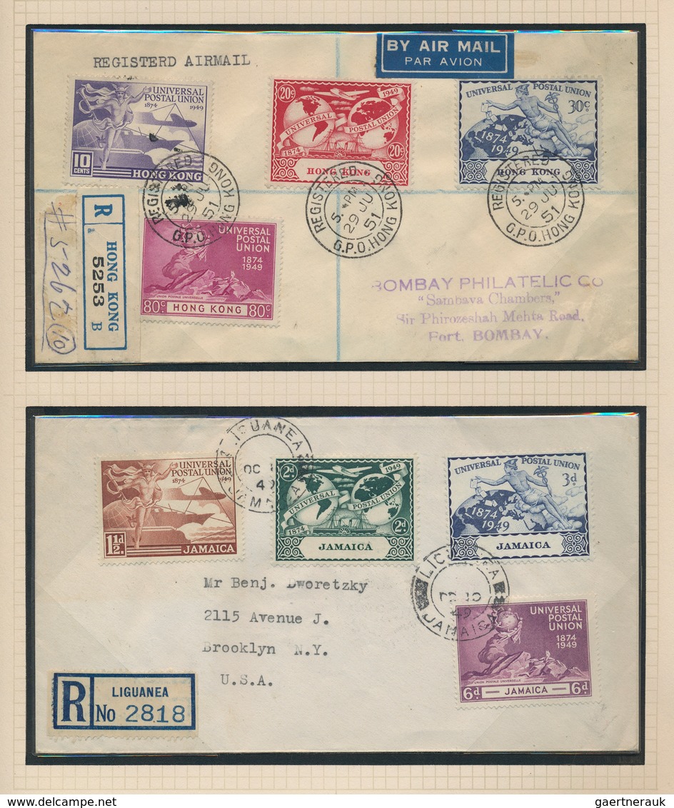 Britische Kolonien: 1949, 75th Anniversary of UPU, Omnibus issue, collection of apprx. 68 different