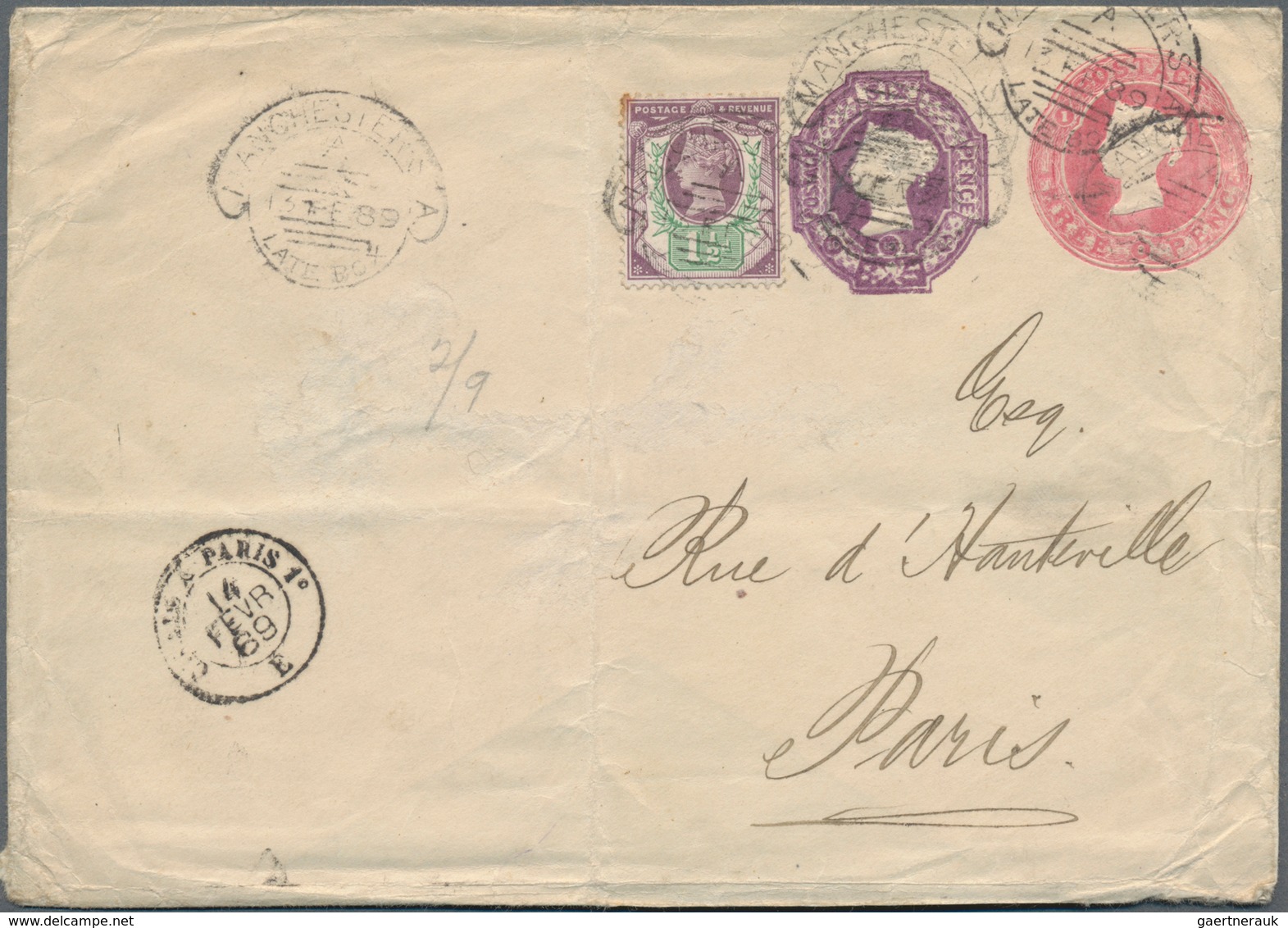 British Commonwealth: 1855-99: Six Early Covers And Postal Stationery Items, Three Cut-offs Of P/s E - Sonstige & Ohne Zuordnung