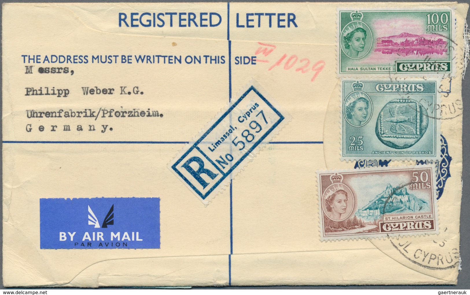 British Commonwealth: 1956/1960, Group Of Eleven Commercial Covers To Pforzheim/Germany, Mainly Regi - Andere & Zonder Classificatie