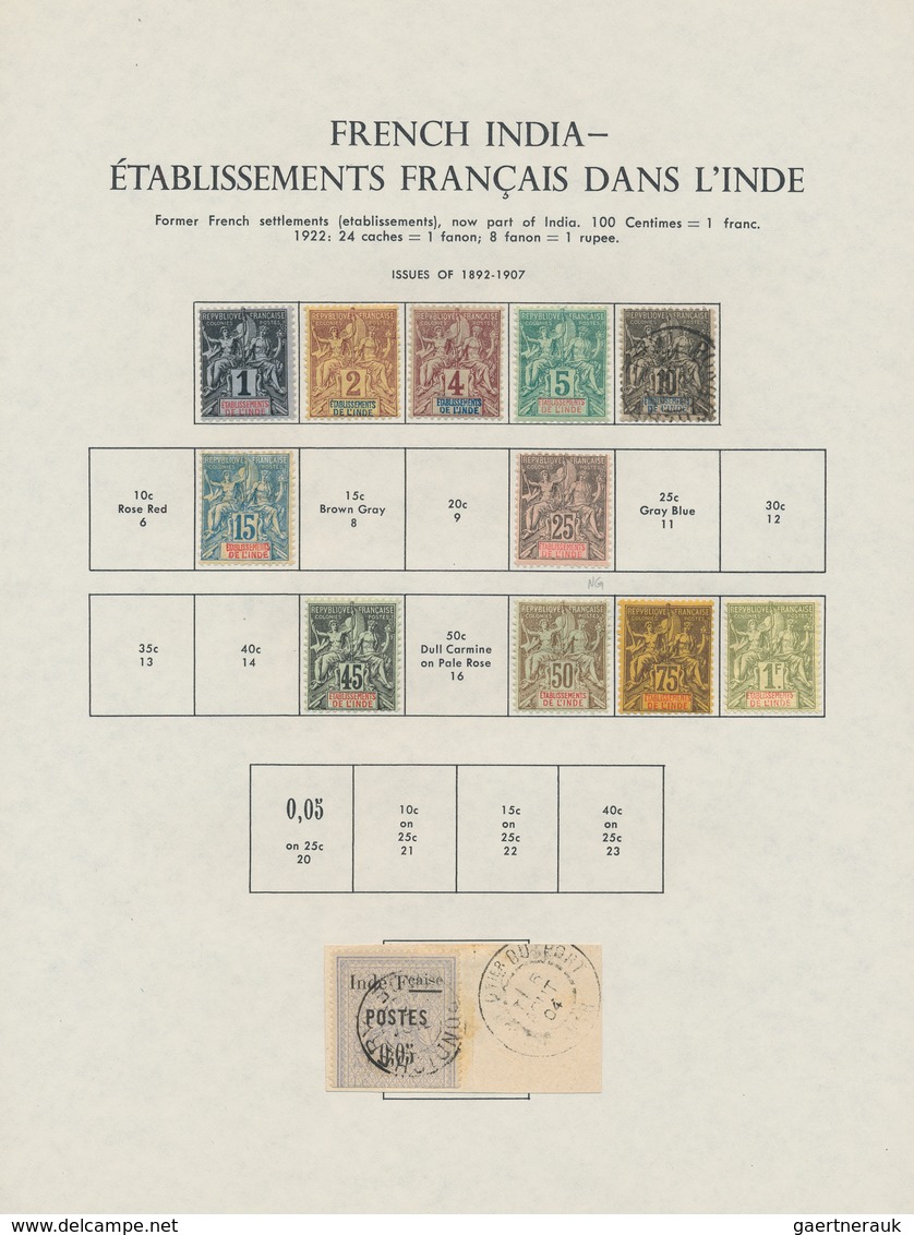 Französische Kolonien: 1859/1964 (ca.), A Neat Collection In Two Minkus Albums, Main Value In The Mi - Autres & Non Classés