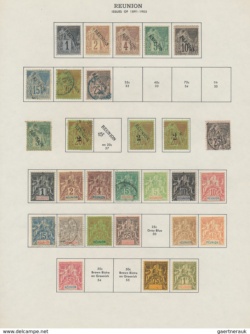 Französische Kolonien: 1859/1964 (ca.), a neat collection in two Minkus albums, main value in the mi