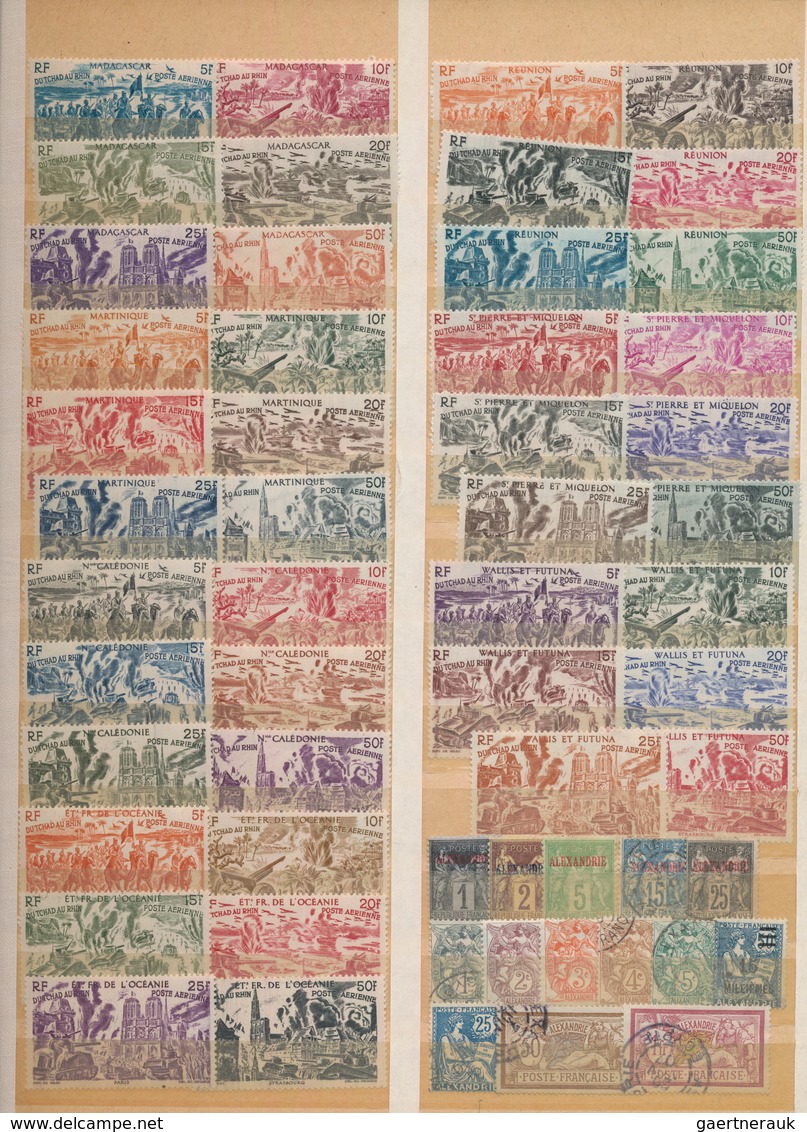 Französische Kolonien: 1860/1960 (ca.), Used And Mint Holding/collection In Two Volumes, Comprising - Otros & Sin Clasificación