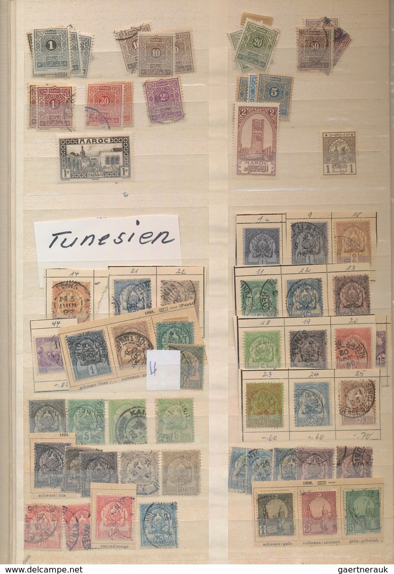 Französische Kolonien: 1860/1960 (ca.), used and mint holding/collection in two volumes, comprising