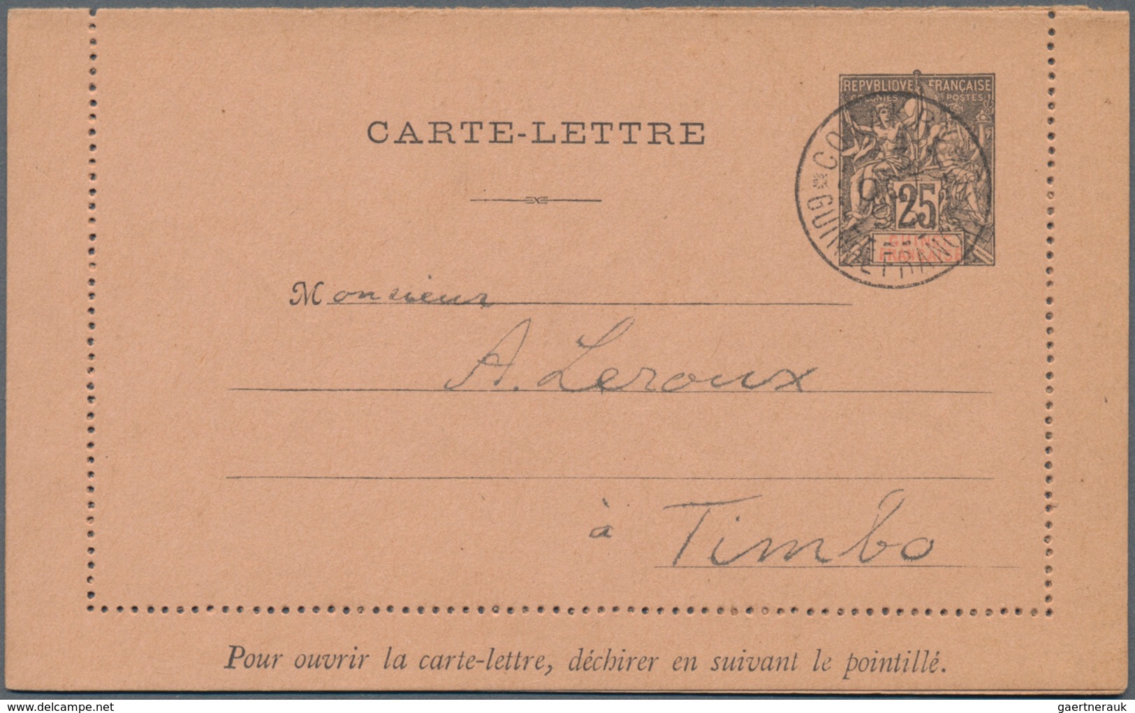 Französische Kolonien: 1892/1910 Ca. 130 Unused/CTO/used Postal Stationery Cards Incl. Doublecards, - Other & Unclassified