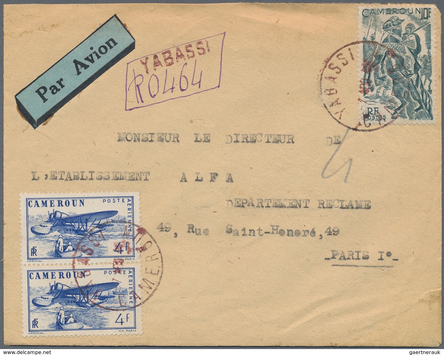 Französische Kolonien: 1904/1948 Ca., Lot With 11 Covers From French Colonies In Africa, Comprising - Sonstige & Ohne Zuordnung