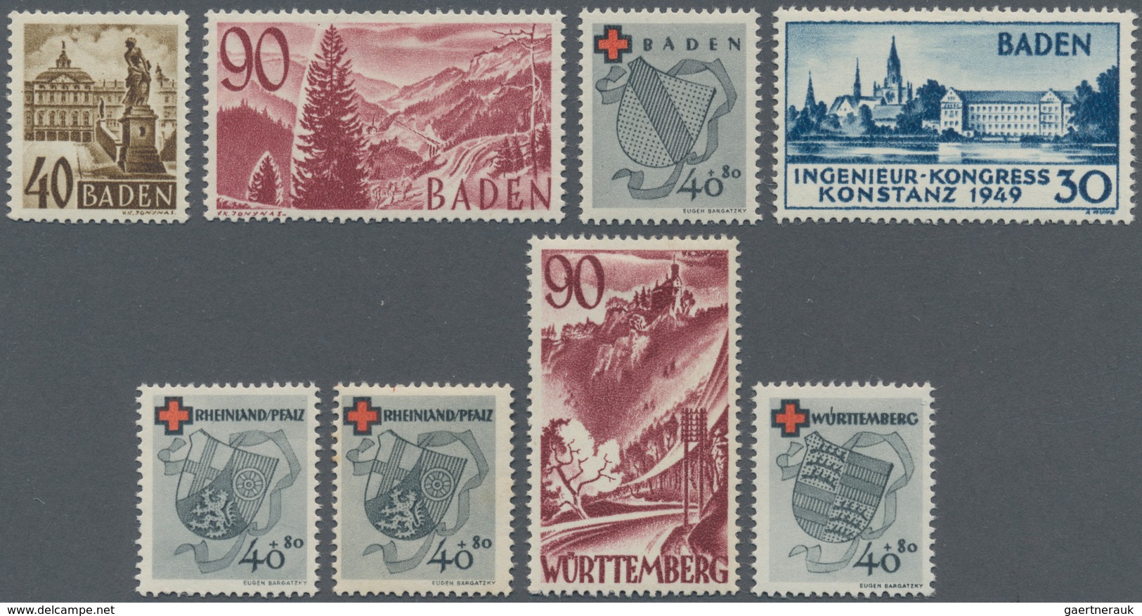 Französische Kolonien: 1916/1949, French Area, Mainly Mint Assortment Incl. Tunesia 1916/1923 (Maury - Andere & Zonder Classificatie