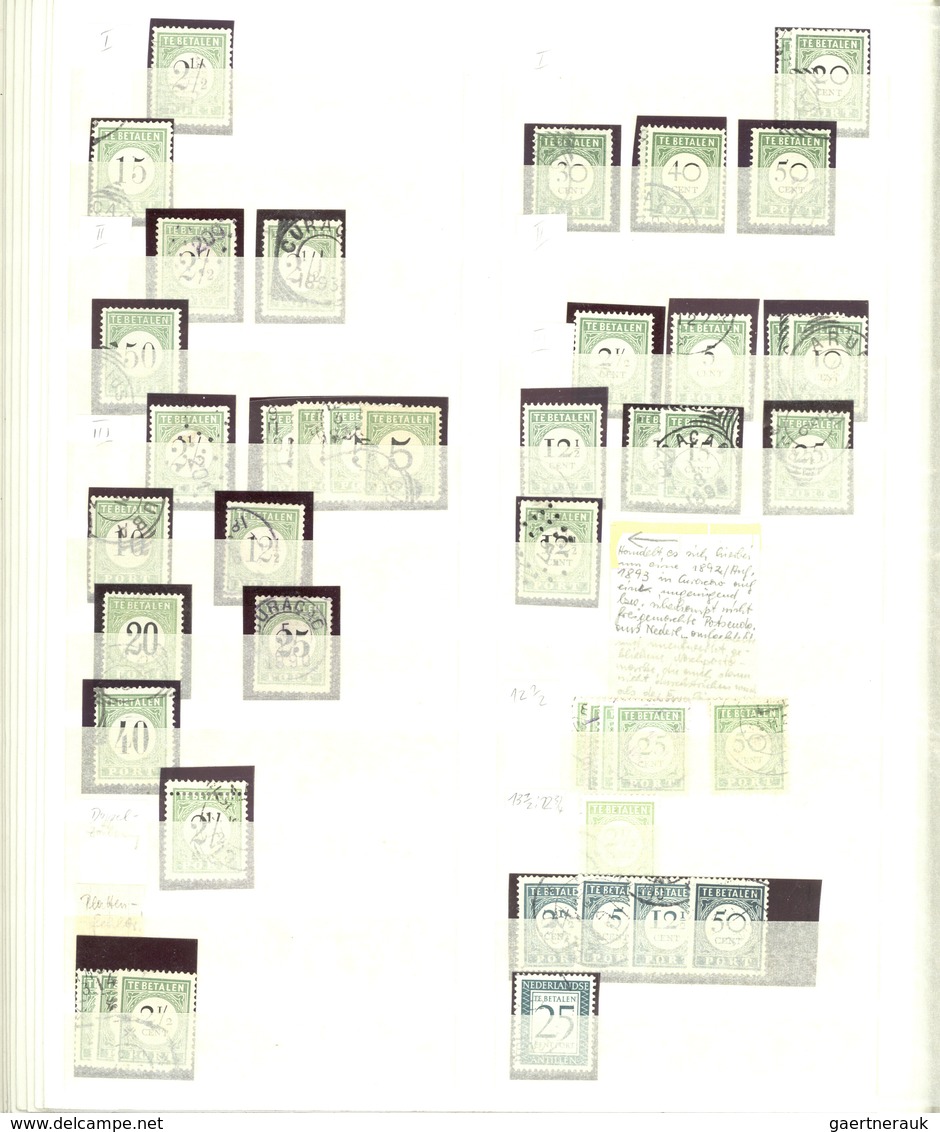 Niederländische Kolonien: 1864/1980 (ca.), comprehensive accumulation in several albums/stockbooks,