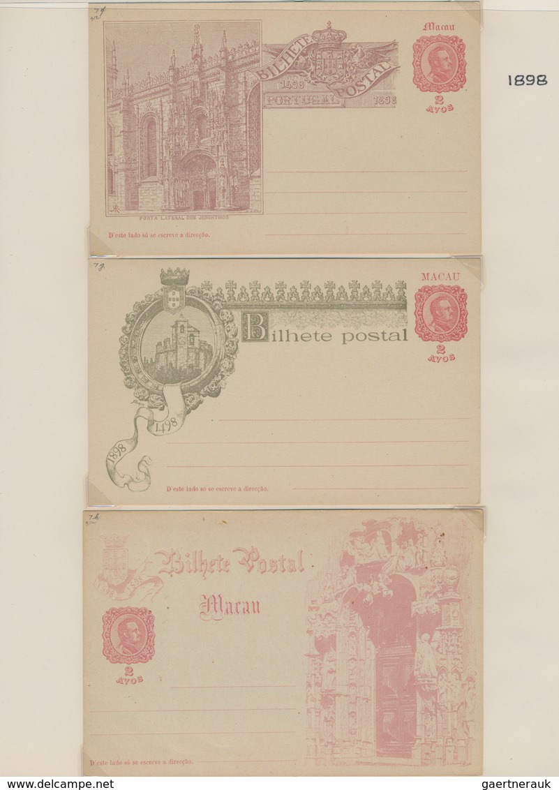 Portugiesische Kolonien: 1878/1923 (ca.) Collection Of About 300 Unused (except One Card From Horta) - Otros & Sin Clasificación