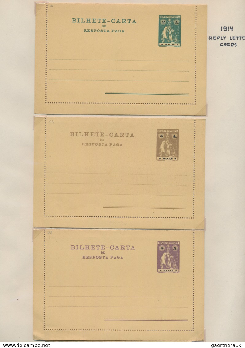 Portugiesische Kolonien: 1878/1923 (ca.) Collection Of About 300 Unused (except One Card From Horta) - Andere & Zonder Classificatie