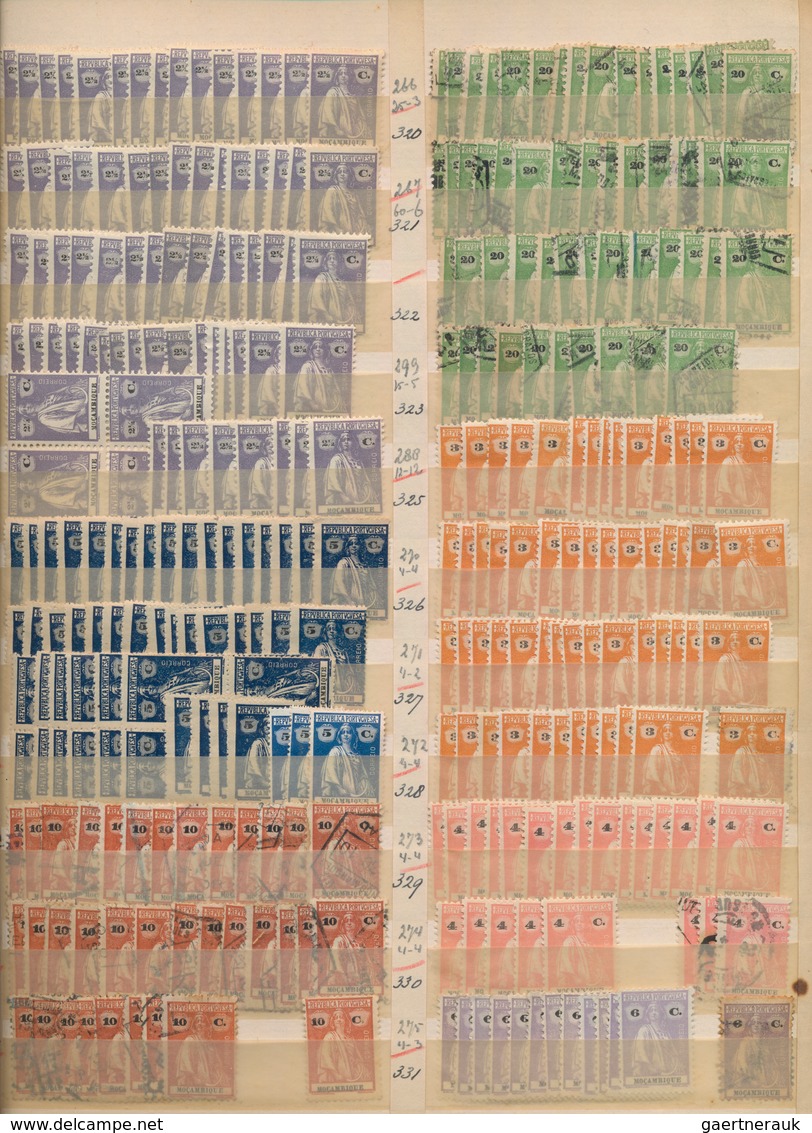 Portugiesische Kolonien: 1890/1976 (ca.), Comprehensive Holding Of Apprx. 8-10 Thousand Stamps, Neat - Andere & Zonder Classificatie