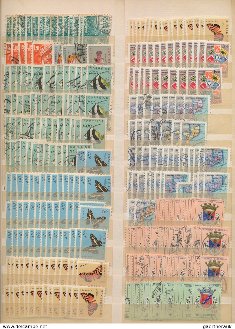 Portugiesische Kolonien: 1890/1976 (ca.), Comprehensive Holding Of Apprx. 8-10 Thousand Stamps, Neat - Andere & Zonder Classificatie