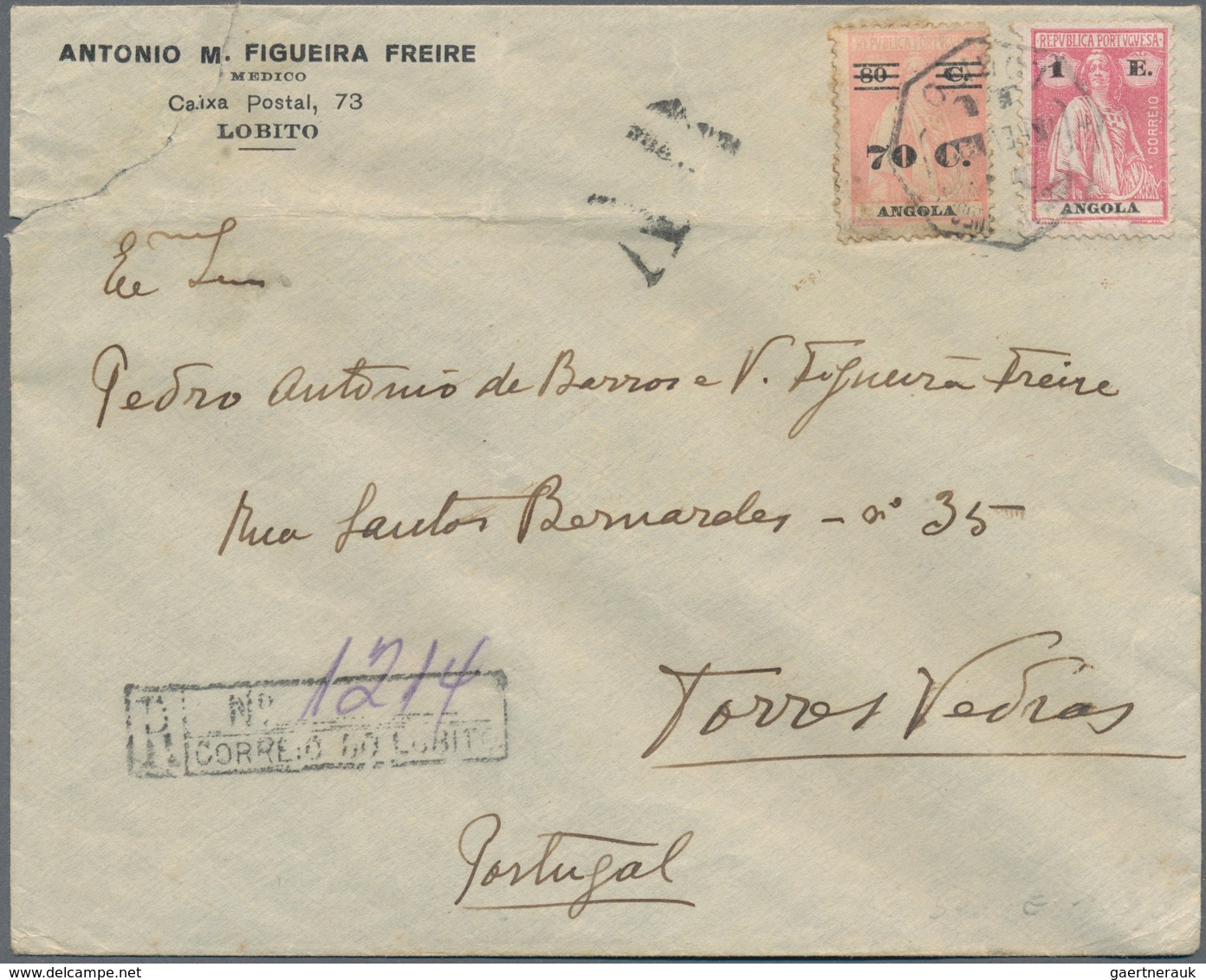 Portugiesische Kolonien: 1900/58 Small Accumulation Of About 20 Covers, While Mocambique, Angola, Se - Andere & Zonder Classificatie