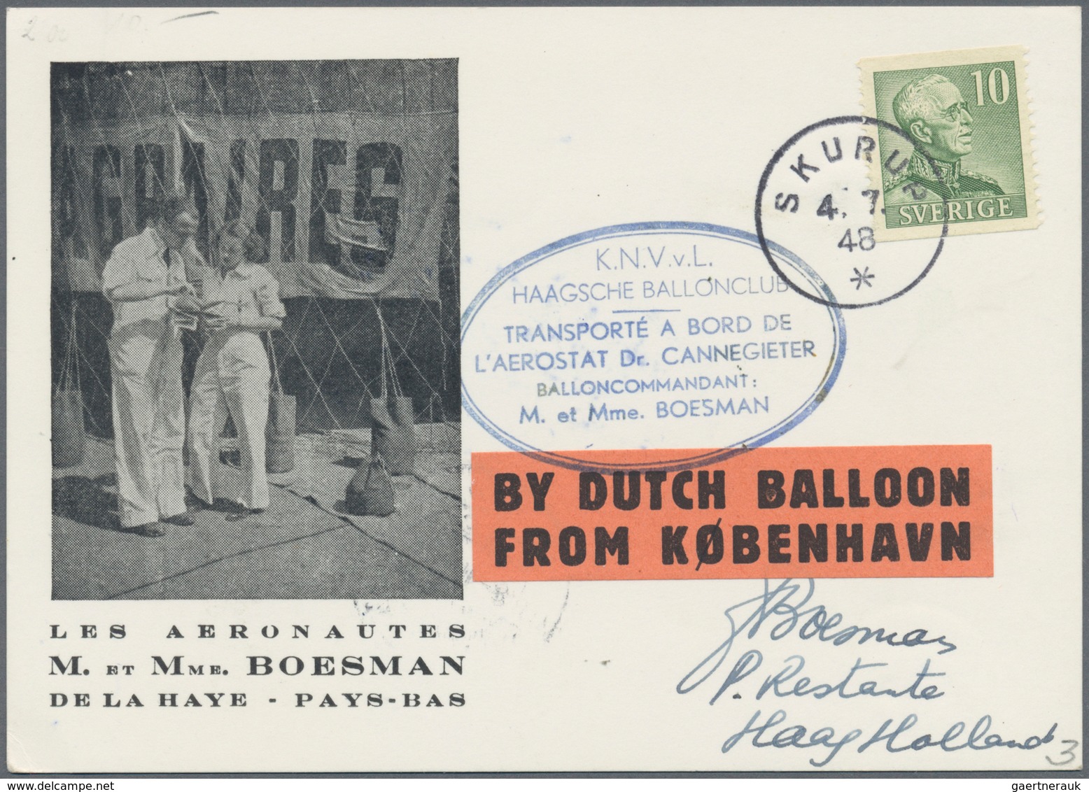 Ballonpost: 1924/1997, sophisticated holding of several hundred balloon covers/cards (mainly flown m