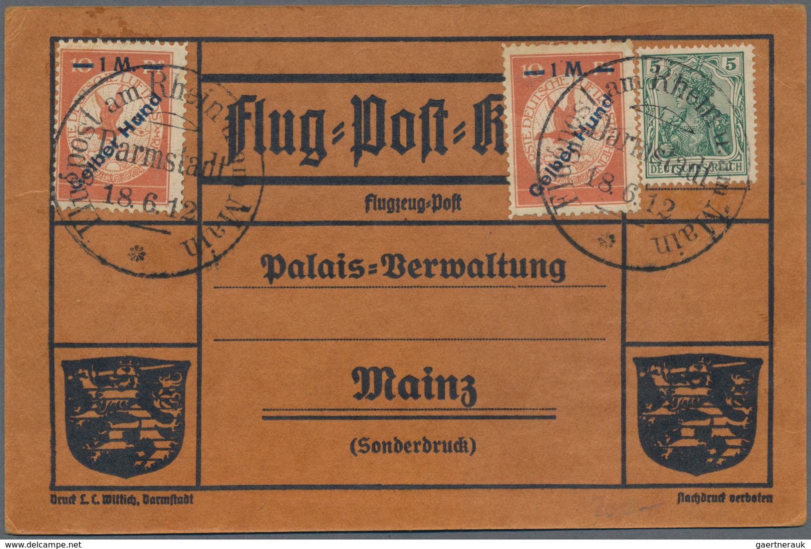 Flugpost Deutschland: 1909/1914, Pionierflug- Und Zeppelinpost, Gehaltvolles Konvolut Mit 14 Belegen - Correo Aéreo & Zeppelin