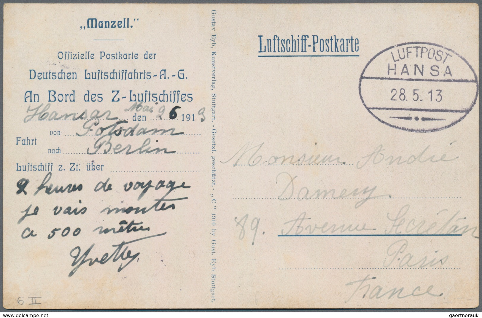 Flugpost Deutschland: 1909/1914, Pionierflug- Und Zeppelinpost, Gehaltvolles Konvolut Mit 14 Belegen - Poste Aérienne & Zeppelin