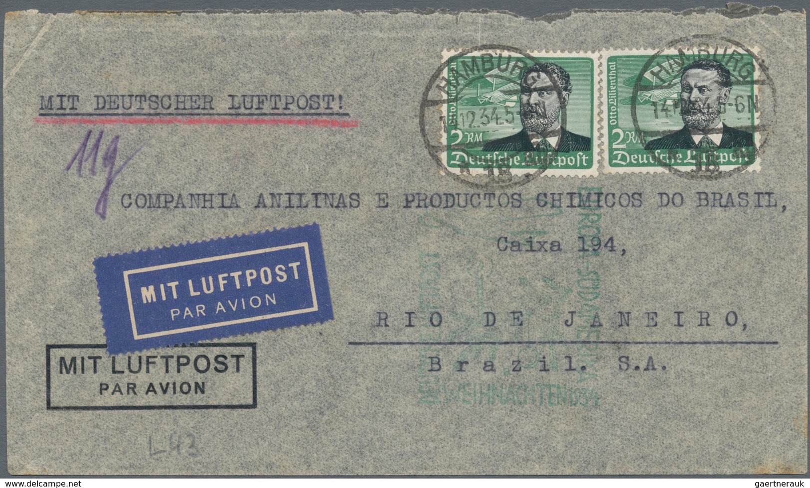 Flugpost Deutschland: 1924/1942, Deutsches Reich, Reichhaltiger Sammlungsbestand Mit über 50 Flugpos - Correo Aéreo & Zeppelin