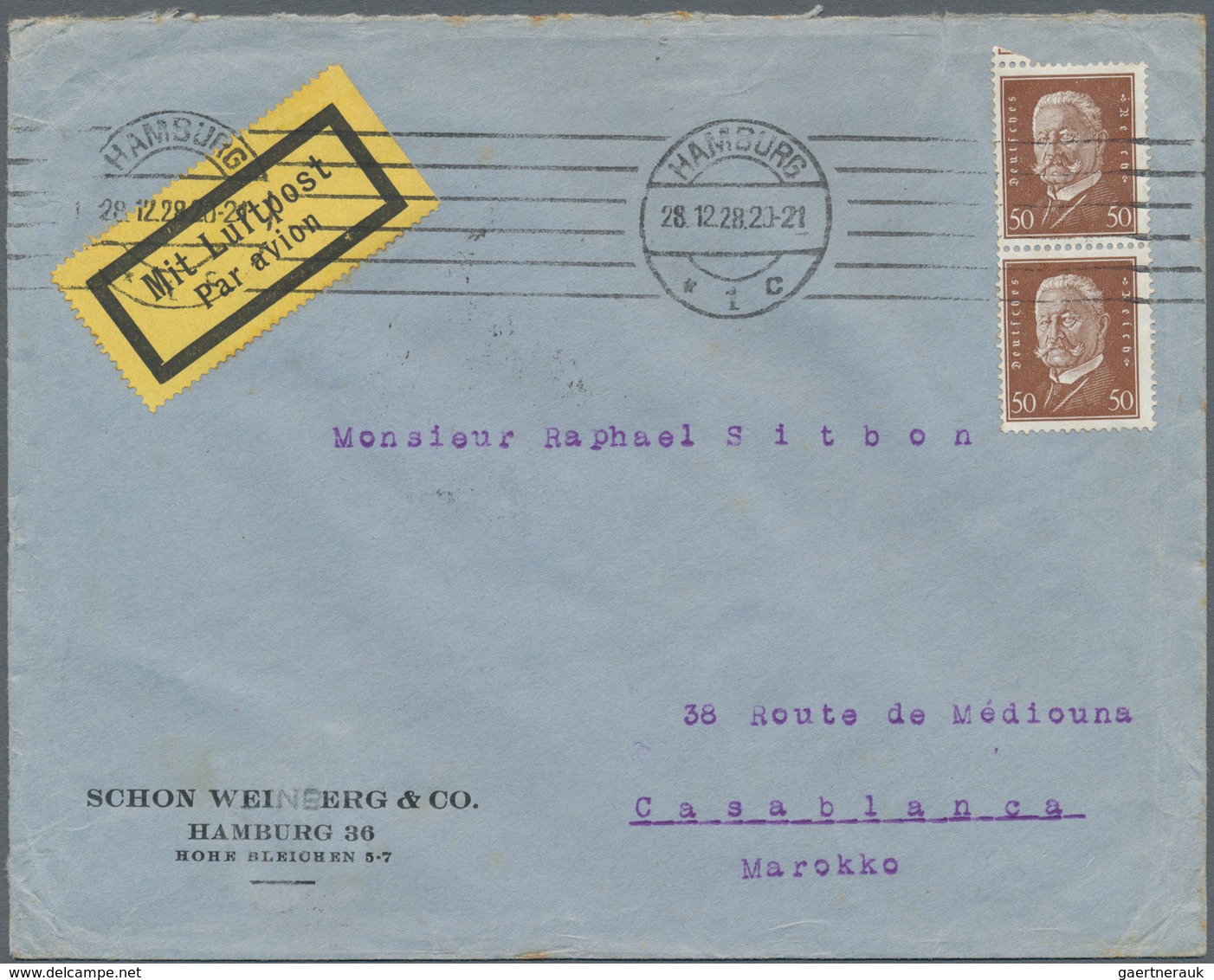Flugpost Deutschland: 1924/1942, Deutsches Reich, Reichhaltiger Sammlungsbestand Mit über 50 Flugpos - Poste Aérienne & Zeppelin
