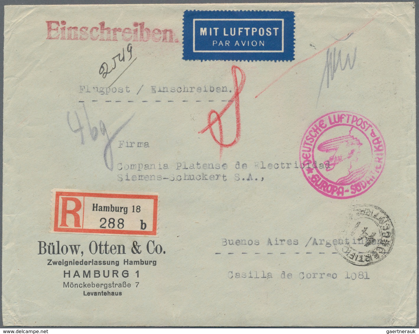 Flugpost Deutschland: 1924/1944, Sehr Gehaltvoller Sammlungsbestand Mit Ca.160 Flugpostbelegen, Dabe - Poste Aérienne & Zeppelin