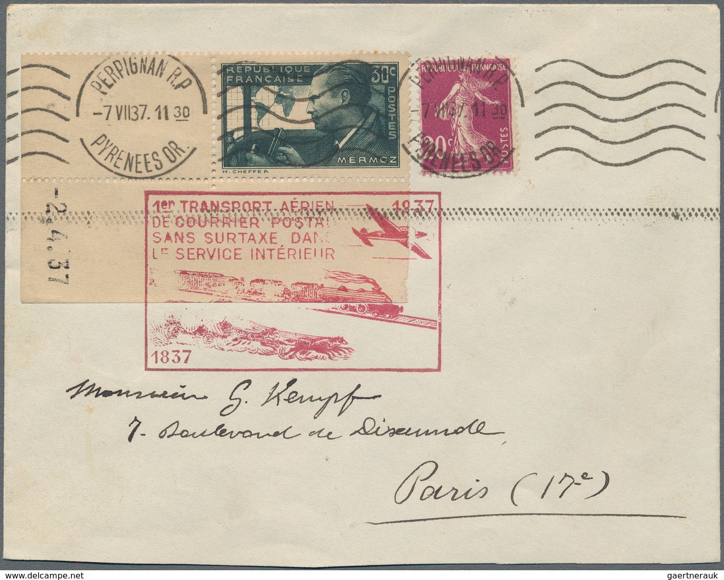 Flugpost Europa: 1936/1939, FRANCE FIRST AND SPECIAL FLIGHTS, Lot Of 23 Airmail Covers/cards Bearing - Andere-Europa