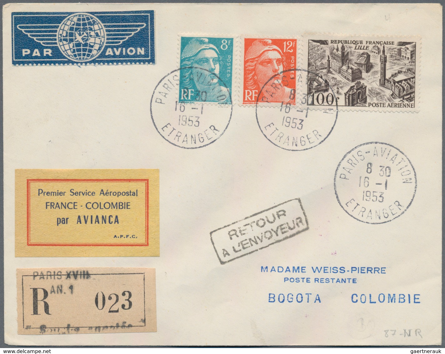 Flugpost Europa: 1950/1959, FRANCE FIRST AND SPECIAL FLIGHTS, Lot Of 63 Airmail Covers/cards Bearing - Sonstige - Europa