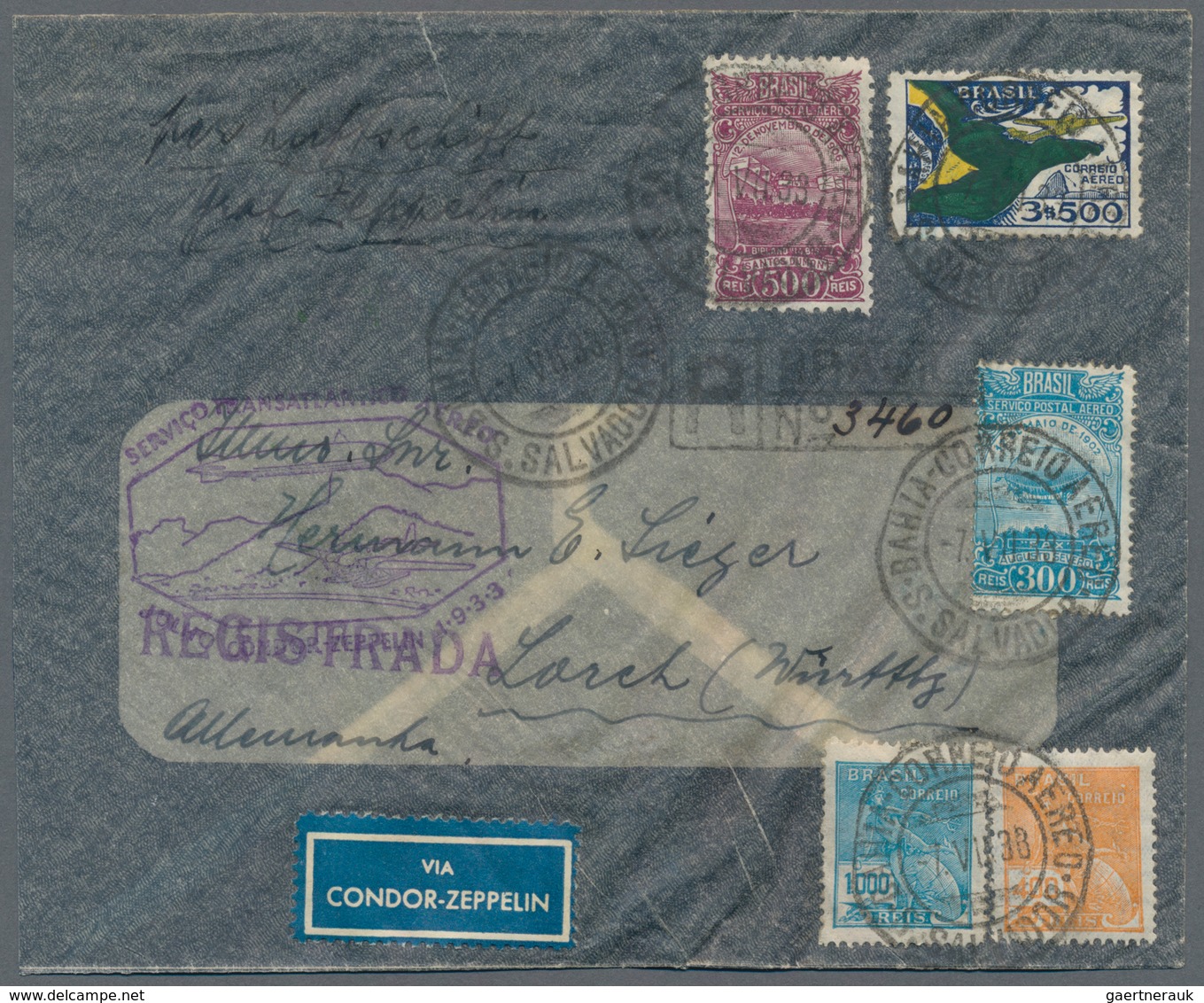 Flugpost Alle Welt: 1924/1938, Interesting Lot With 20 Airmail- And Zeppelin-covers, Comprising Euro - Andere & Zonder Classificatie