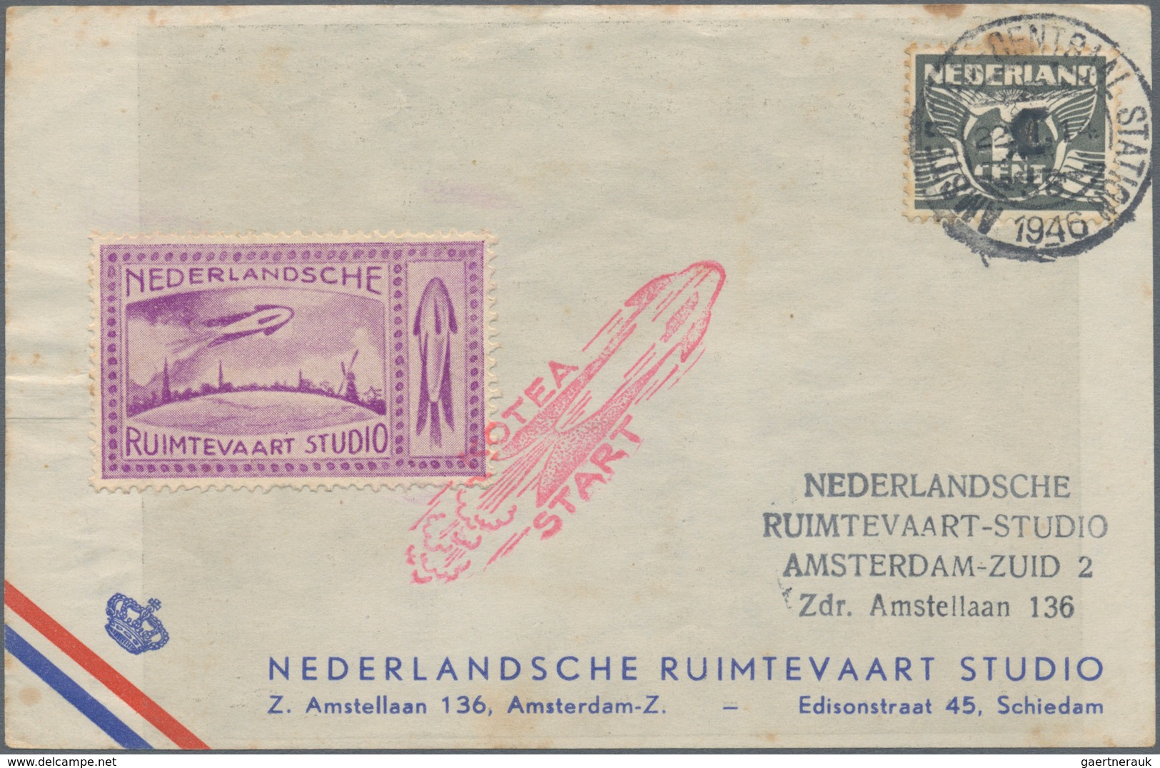 Raketenpost: 1945-1960 Rocket Mail: Specialized Collection Of 30 Covers Of Dutch Rocket Mail And 142 - Autres & Non Classés