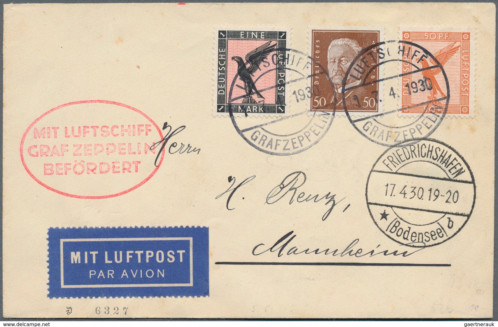 Zeppelinpost Deutschland: Collection Of Over 100 Zeppelin Items, Around 70 Flown Covers And 33 Schue - Luchtpost & Zeppelin