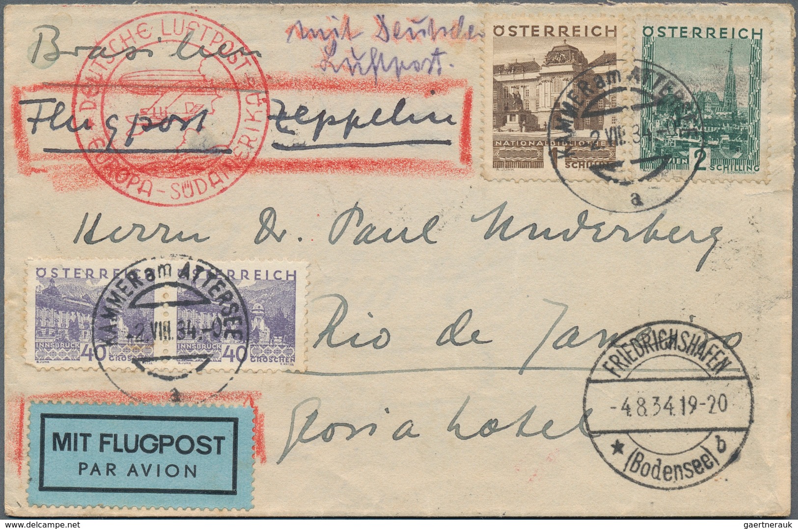 Zeppelinpost Deutschland: Collection Of Over 120 Zeppelin Items With Dozens Of Flown Covers Includin - Correo Aéreo & Zeppelin