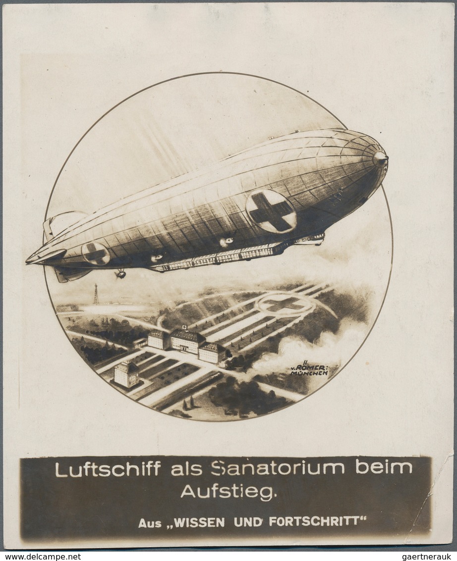 Zeppelinpost Deutschland: Over 140 Zeppelin Postcards, Mostly Real Photos With The Largest Part Pion - Poste Aérienne & Zeppelin