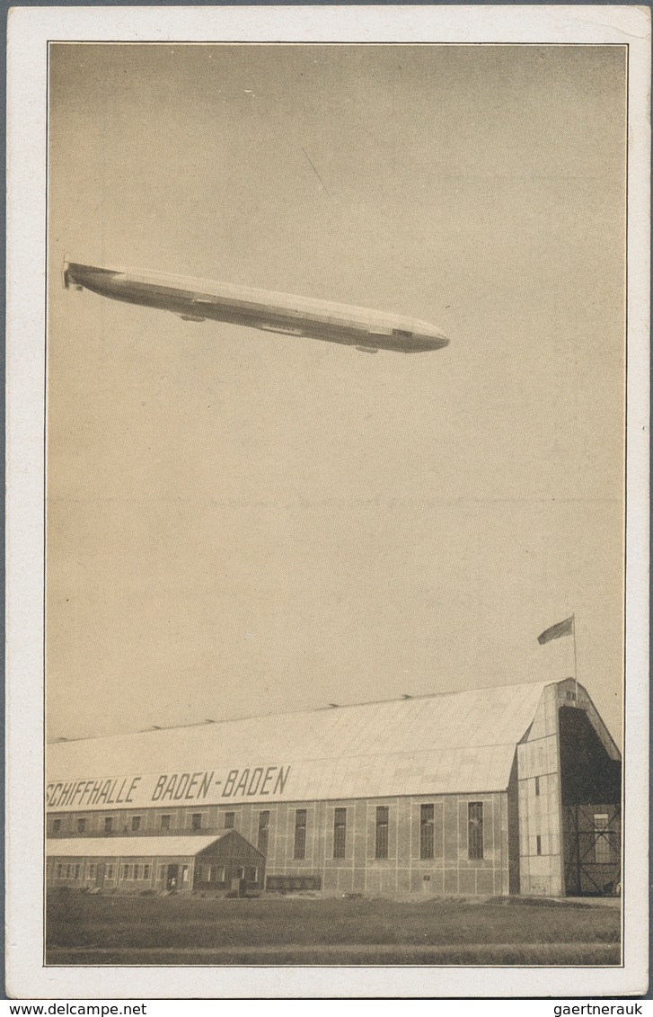 Zeppelinpost Deutschland: Ca 185 Zeppelin Postcards And A Few Photos, With A Large Number Of Pieces - Luchtpost & Zeppelin