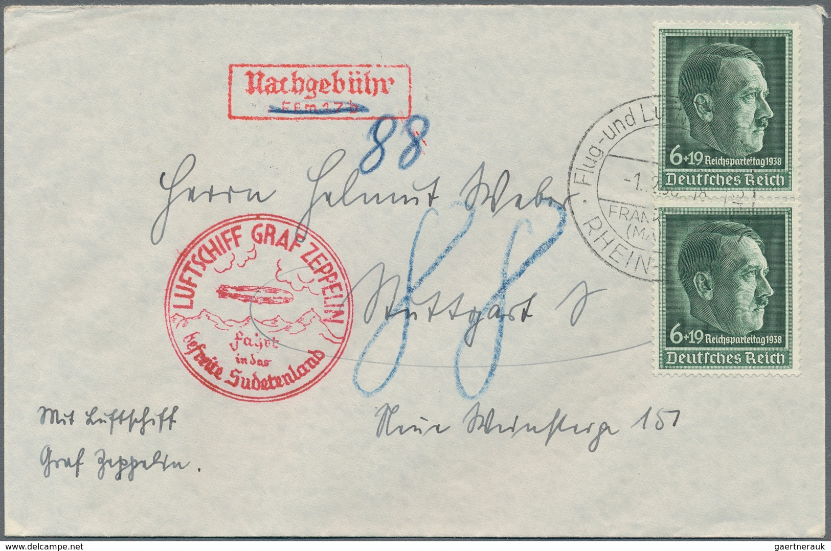 Zeppelinpost Deutschland: 1924/1938, Attraktive Partie Mit 18 Zeppelinbelegen Ab Amerikafahrt Z.R.3 - Luchtpost & Zeppelin