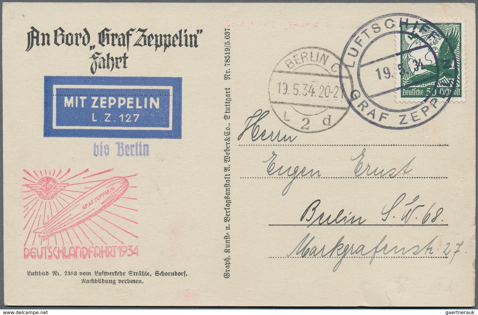Zeppelinpost Europa: Collection of over 110 Zeppelin items, mostly flown covers with a large number