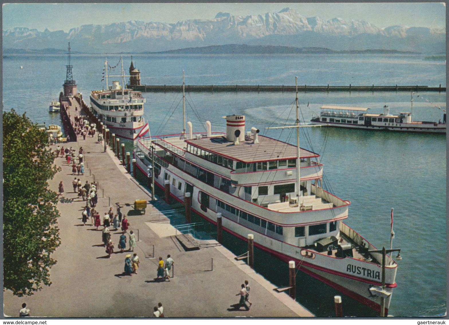 Bodenseeschiffspost: 1897/ca. 1970, 87 Belege Aus Bayern, Württemberg, Scheiz, BRD Und Österreich Im - Other & Unclassified