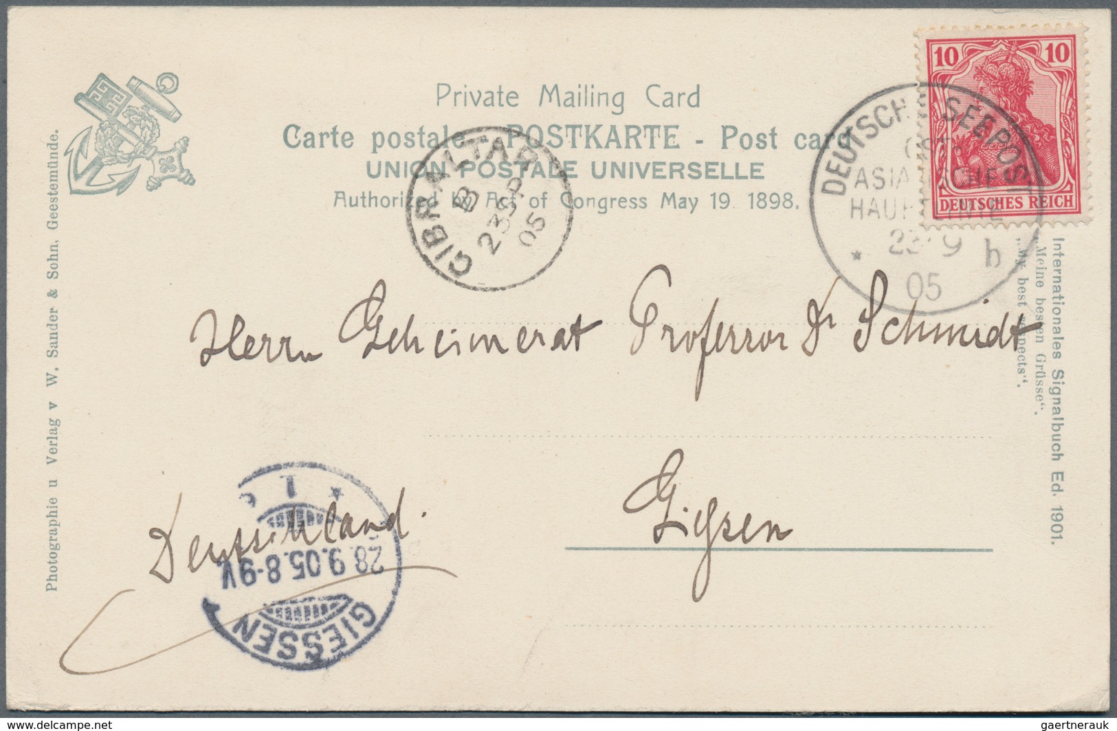 Schiffspost Deutschland: 1901/1932 Ca., Partie Mit 18 Belegen, Dabei Marineschiffspost, Dt.Seepost M - Collections