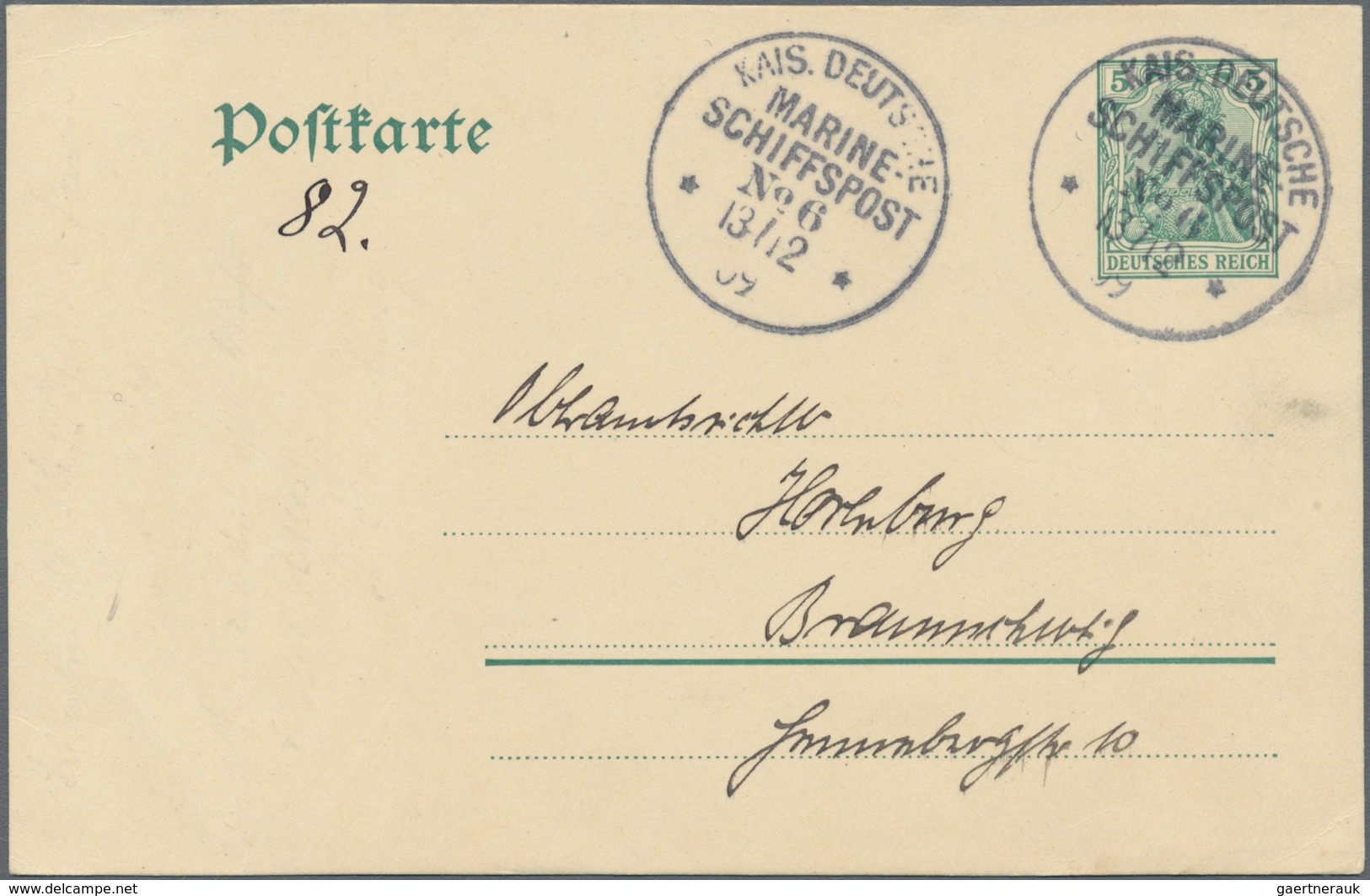 Deutsche Schiffspost - Marine: 1828/1939, vielseitiger Sammlungsbestand von insgesamt über 200 Seepo